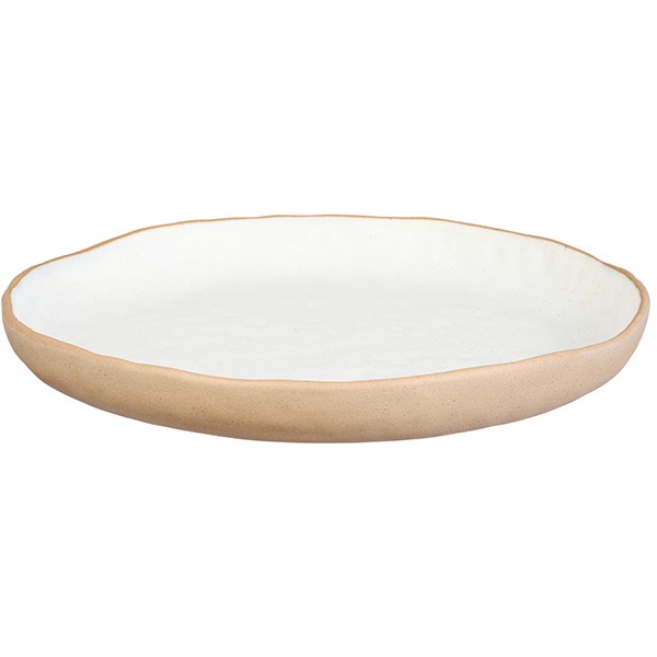 Тарелка «Грасп» с бортом, керамика, 260 мм, белый