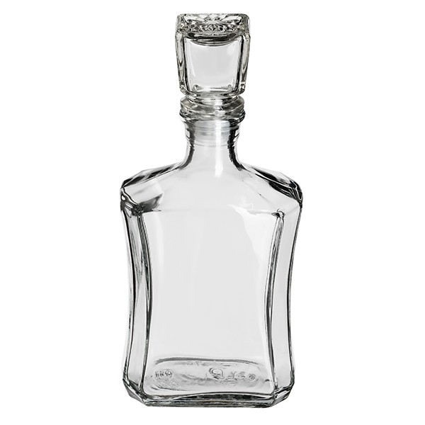 Штоф «Антена» с пробкой, стекло, 0,5 л, прозрачный