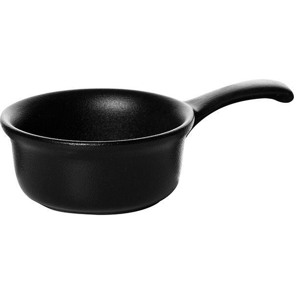 Форма для запекания «Бель Кузин», фарфор, 150мл, D=100,H=40,L=165мм, черный