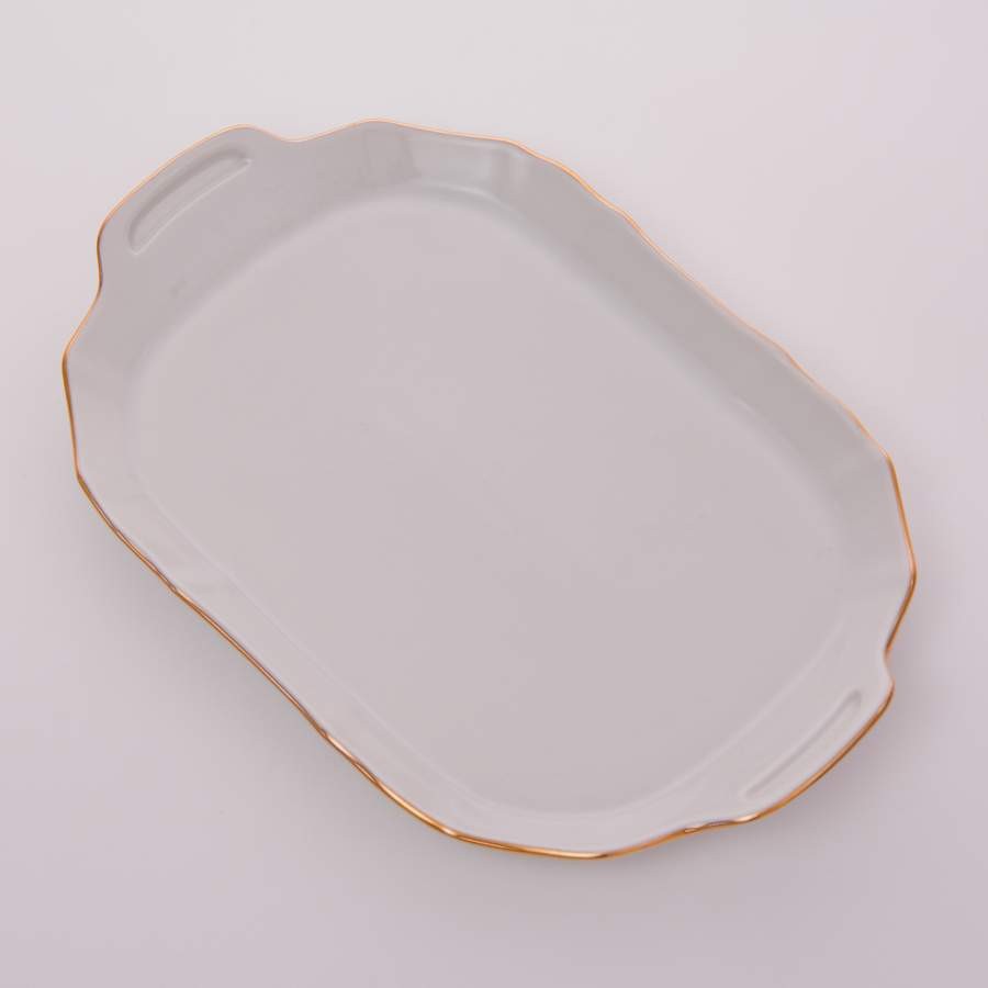 Поднос прямоугольный 23 см «Бернадот белый 311011»