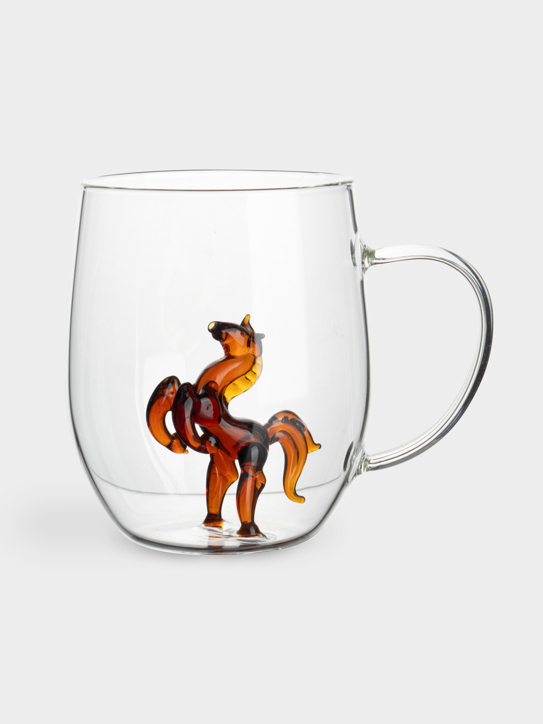 Кружка, 540 мл, стекло, Конь, Bright horse Кружка, 540 мл, стекло, Конь, Bright horse