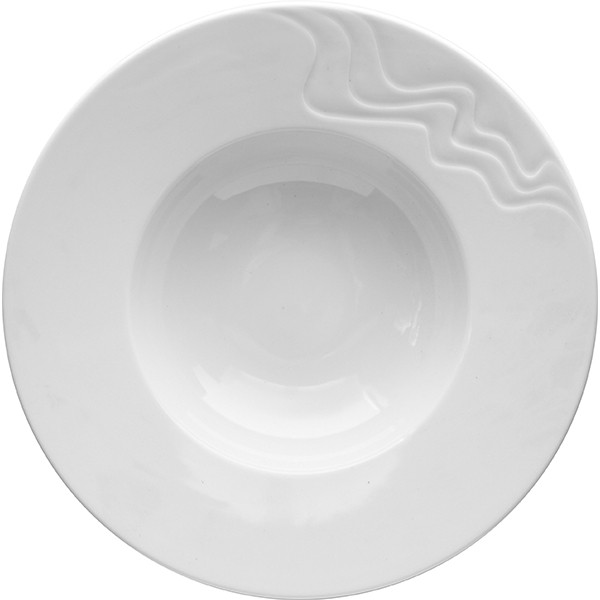 Тарелка глубокая «С-Класс Мелодия», фарфор, 500мл, D=29,H=6см, белый