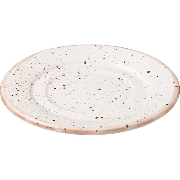 Блюдце «Пунто Бьянка», фарфор, 98 мм, белый, черный