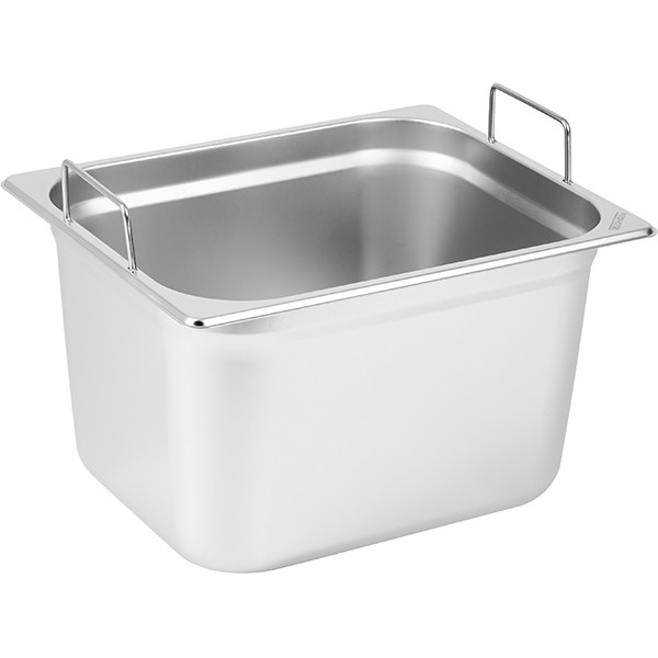 Гастроемкость GN 1/2 с ручками, нержавеющая сталь, 11,3 л