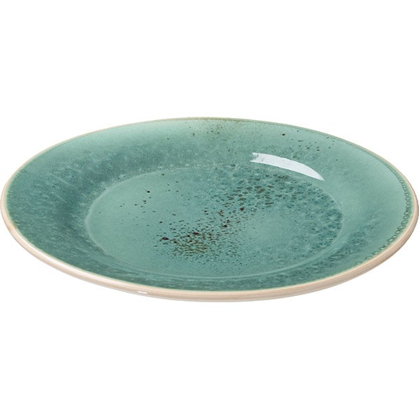 Тарелка «Эрбосо Реативо», фарфор, 26 см, бирюзовый, бежевый