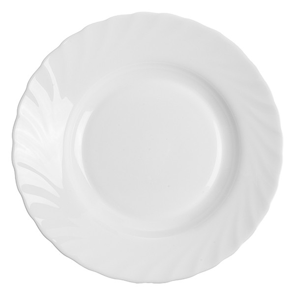 Тарелка глубокая «Трианон», стекло, 0,6238 л, белый