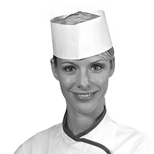 Пилотка поварская регул. одноразовая