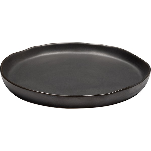 Тарелка «Шейд», керамика, 260 мм, черный