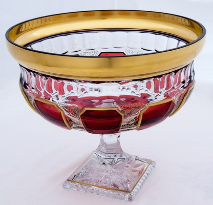 Ваза для фруктов 30 см «Арнштадт Антик рубин»