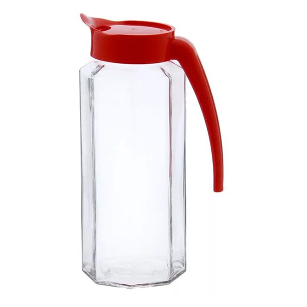 Кувшин «Призма» с крышкой, стекло, 1 л, прозрачный