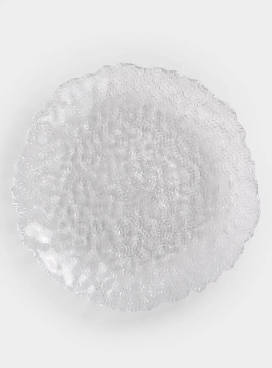 Блюдо, 33✕3 см, стекло, Ripples
