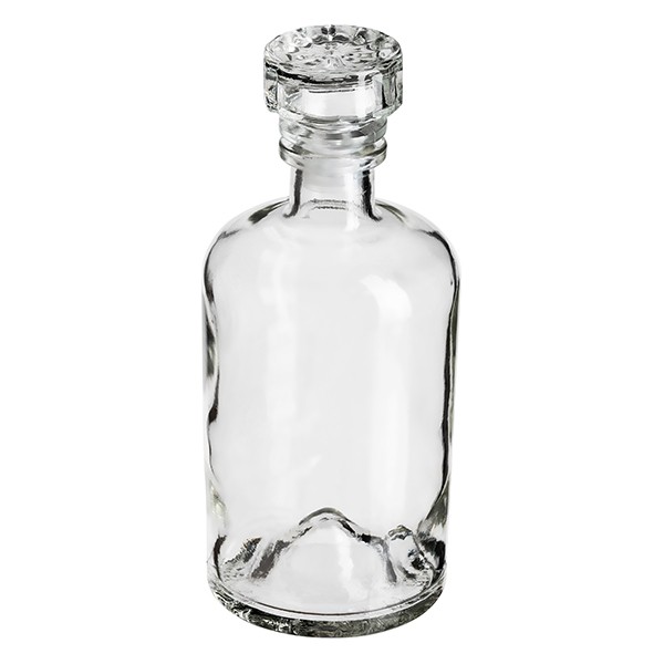 Штоф «Ацтека» с пробкой, стекло, 0,5 л, прозрачный