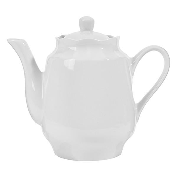 Чайник заварочный, фарфор, 1,75 л, белый