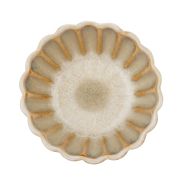 Соусник «Астера», керамика, 75 мм, бежевый, перламутровый