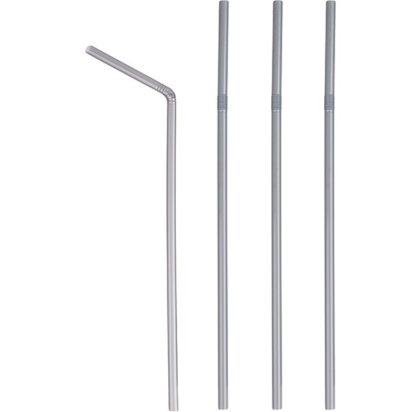 Трубочки серебрист.d=5мм,21см 1000шт.сг.