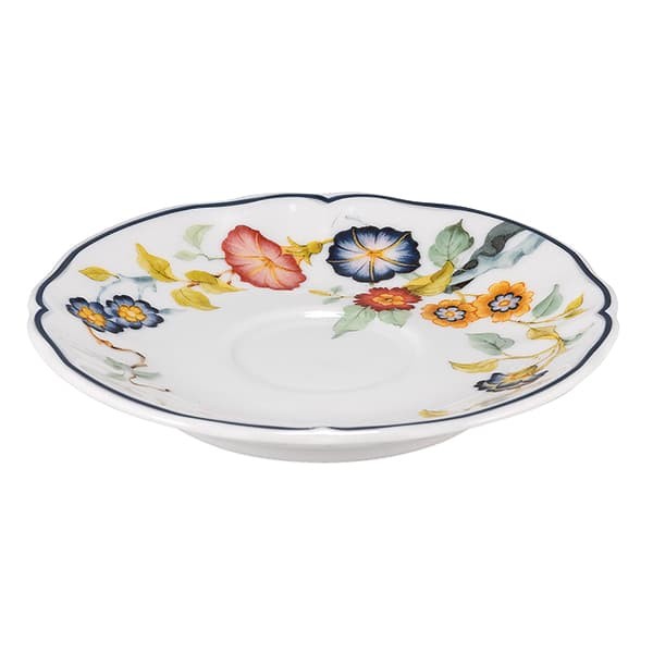 Блюдце «Флорентиус» для чашки LFLO032BL154020, фарфор, 15 см, белый, синий