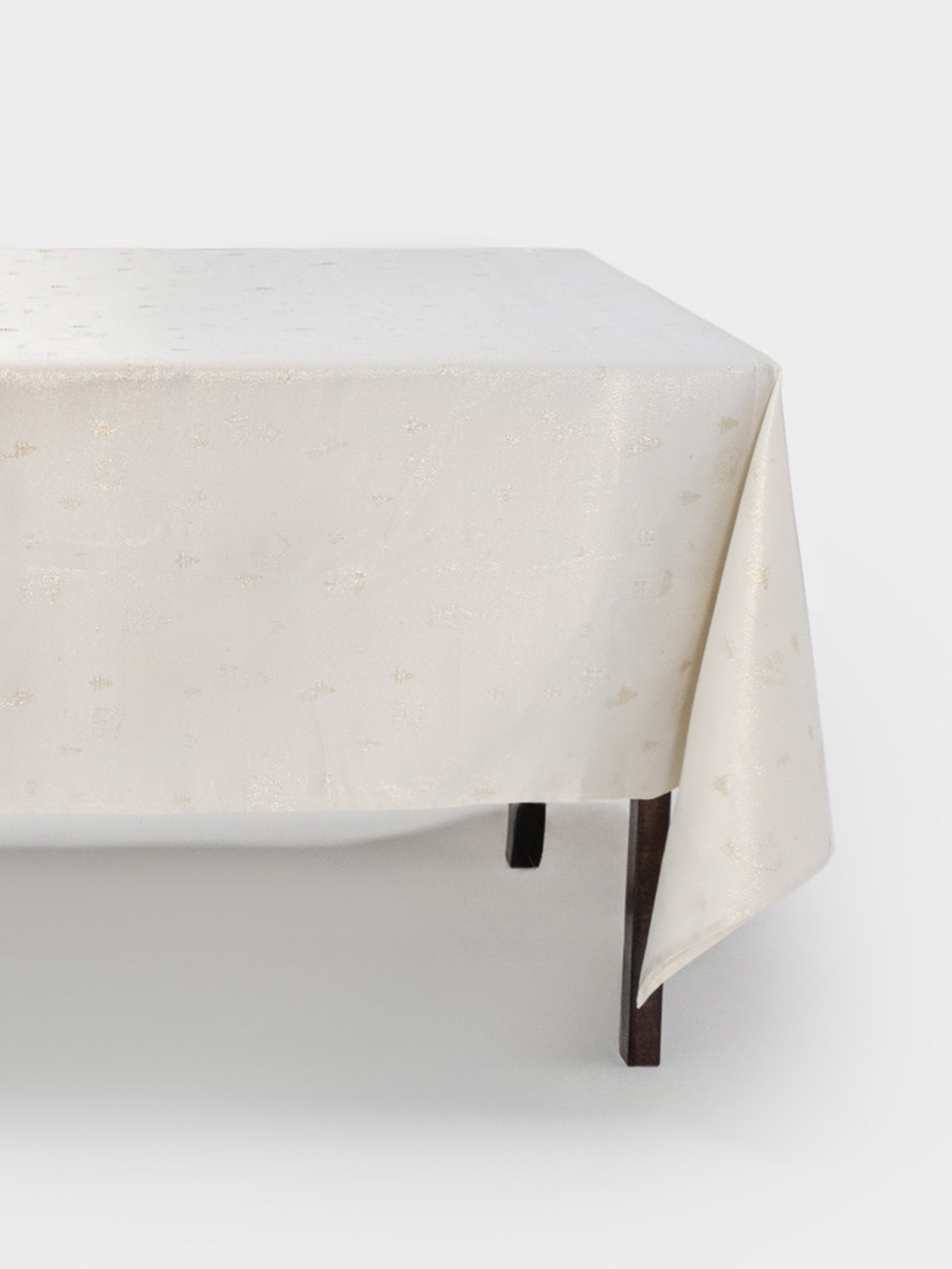 Скатерть, 170✕250 см, жаккард, полиэстер, молочная, Золотистые дома, Townlet