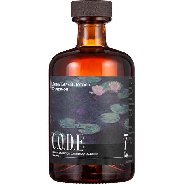 Кордиал «Личи / Белый Лотос / Кардамон» C. O.D. E, стекло, 0,5 л