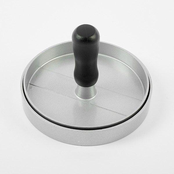 Пресс для гамбургеров, алюминий, полипропилен, 120 мм, цвет металл, черный