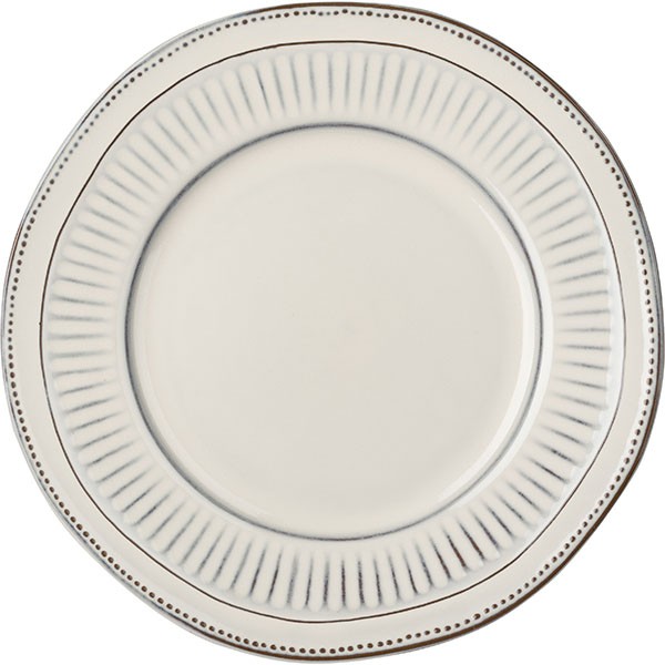 Тарелка «Стили» мелкая, фарфор, 27 см, белый