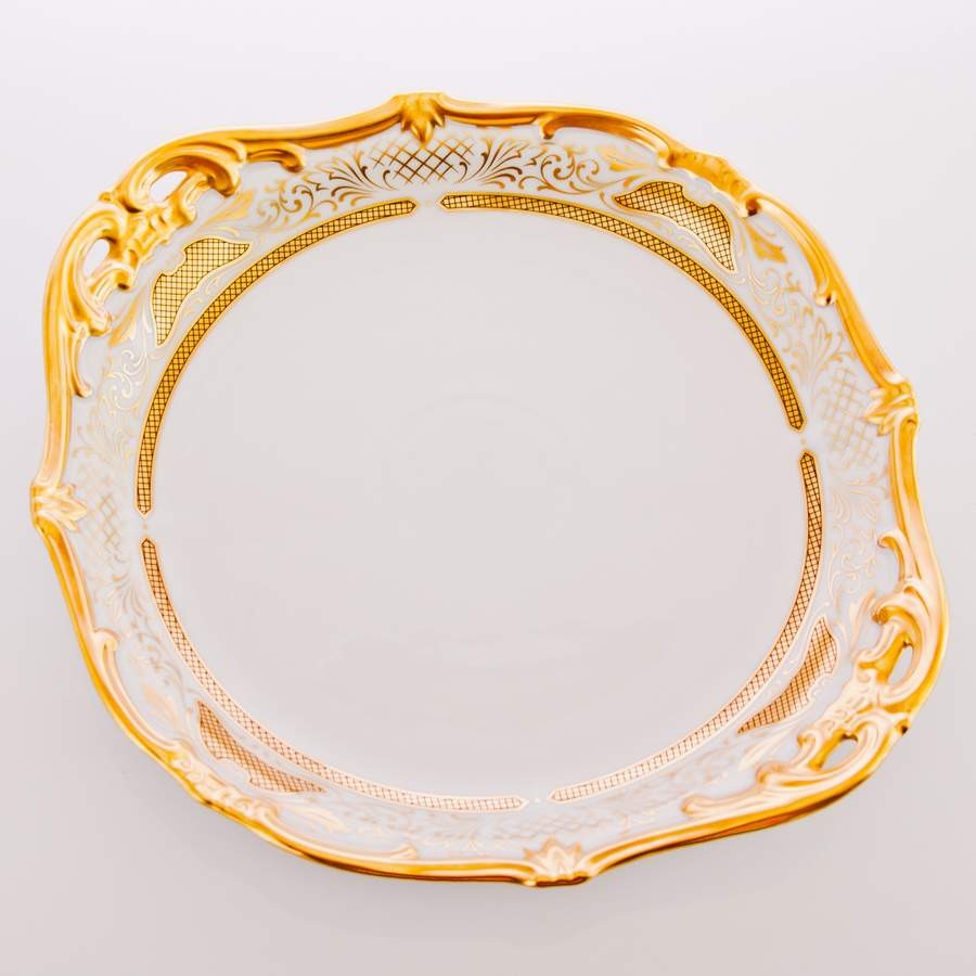 Блюдо 28 см. «Симфония Золотая»