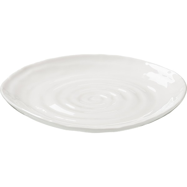 Тарелка «Милк», фарфор, 27 см, белый