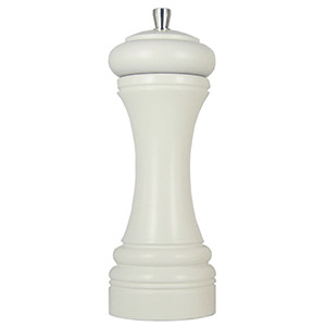 Мельница для соли, дерево,сталь нерж., D=65,H=180мм, белый