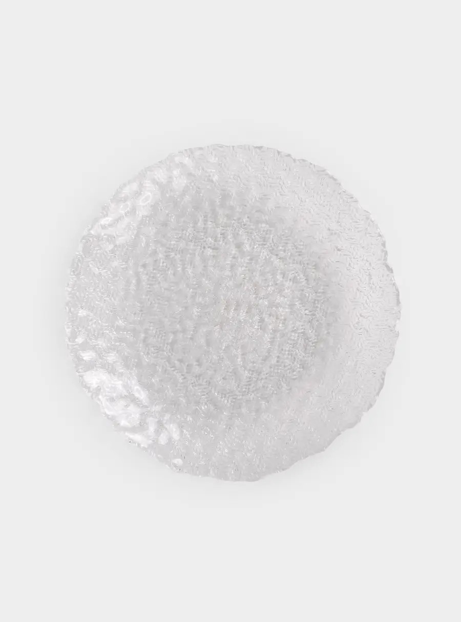 Тарелка закусочная, 20 см, стекло, Ripples