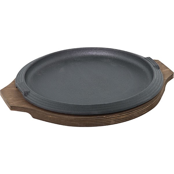 Сковорода для фахитос d=30см чугун с подст