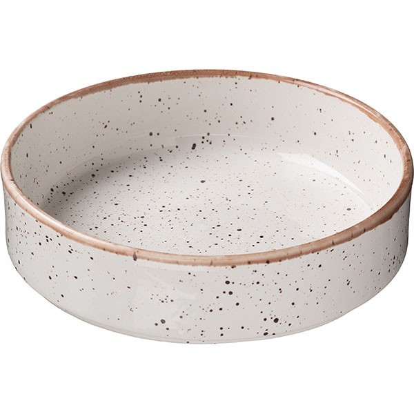 Салатник «Пунто Бьянка», фарфор, 1 л, белый, черный