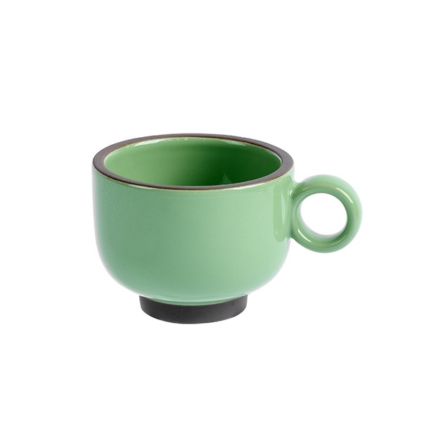 Чашка чайная «Блисс», фарфор, 85 мм, мятный