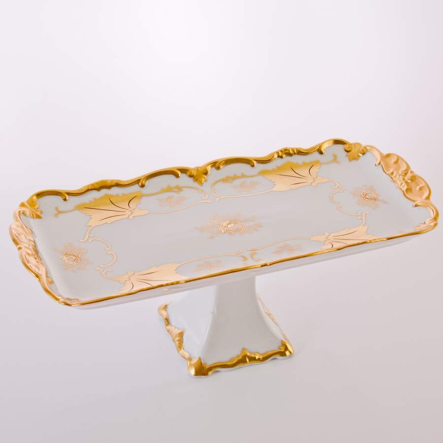 Рулетница 36 см. на ножке «Кленовый лист белый»