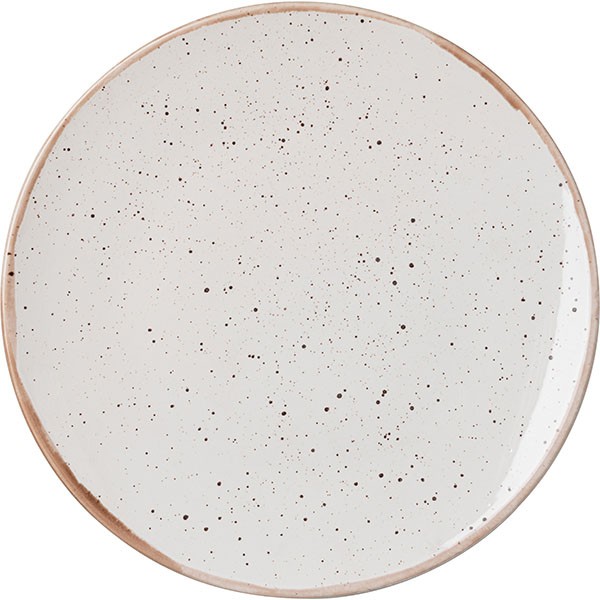 Тарелка «Пунто Бьянка», фарфор, 28 см, белый, черный