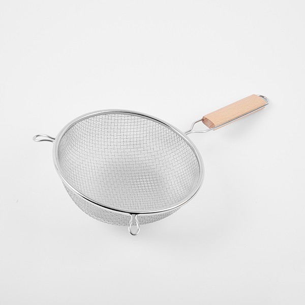 Сито с ручкой, нержавеющая сталь, дерево, 183 мм