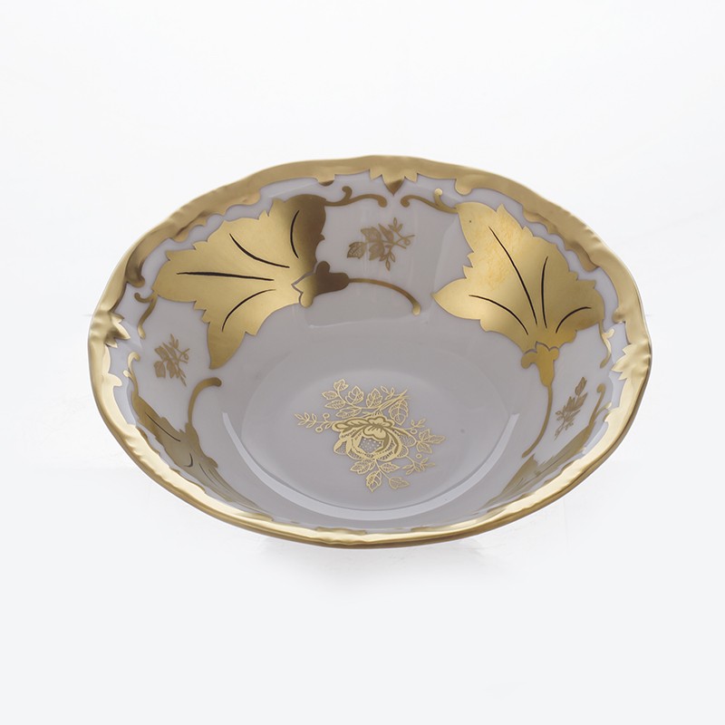 Набор салатников 16 см. 3 шт. «Кленовый лист белый»