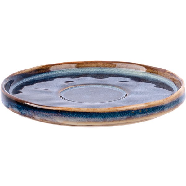 Блюдце «Ирис», фарфор, 135/50 мм, голубой