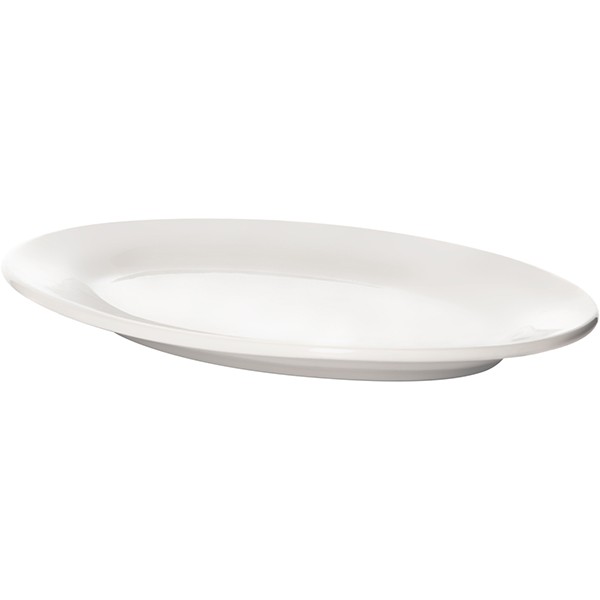 Блюдо овал. «Кунстверк» H=1.5, L=20, B=14см; белый