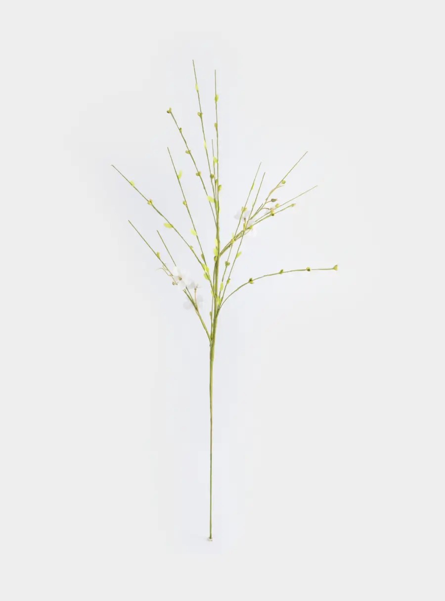 Ветка декоративная, 78 см, пластик/бумага, Желтые цветы, Interior Easter