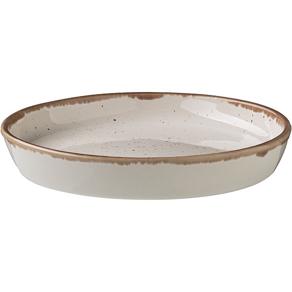 Тарелка «Пунто Бьянка», фарфор, 120 мл, белый, черный