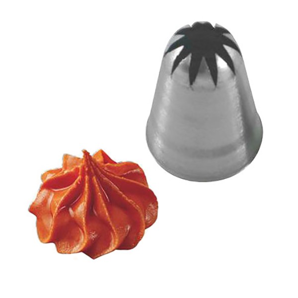 Насадка кондитерская «Закрытая звезда», нержавеющая сталь, 25/5 мм