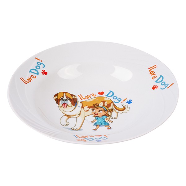 Тарелка глубокая «Мой любимый пес» детская, фарфор, 230 мл