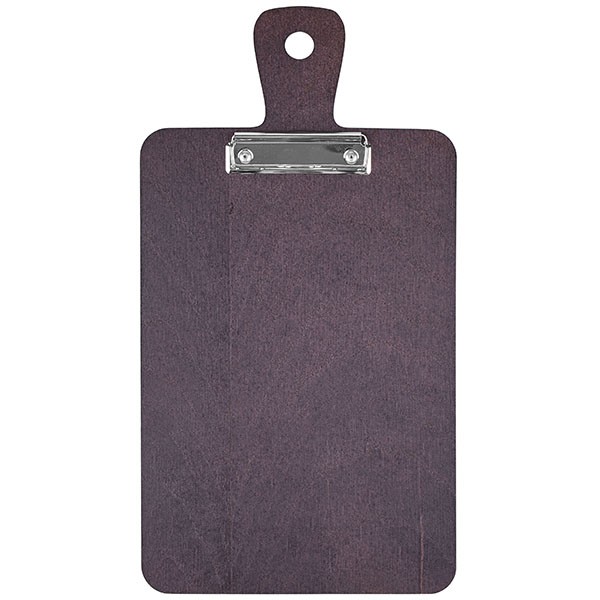 Планшет для меню с зажимом, шпон, фанера, 41,6✕22 см, темное дерево