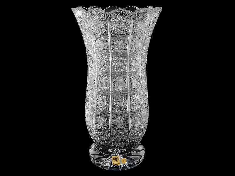 250мм 82562/250/k0091 (чехия) *1/6. Vasa modra ваза хрустальная. вазы хрусталь большие. вазы хрусталь большие. ваза для цветов 30,5 m class хрусталь с золотом.