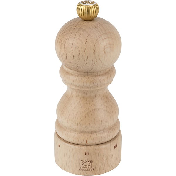 Мельница для соли «Париж Ю Селект», бук, нержавеющая сталь, 59 мм, светлое дерево, золотой Мельница для соли «Париж Ю Селект», бук, нержавеющая сталь, 59 мм, светлое дерево, золотой