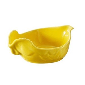 Блюдо для дичи, фарфор, H=60,L=151,B=105мм, желт.