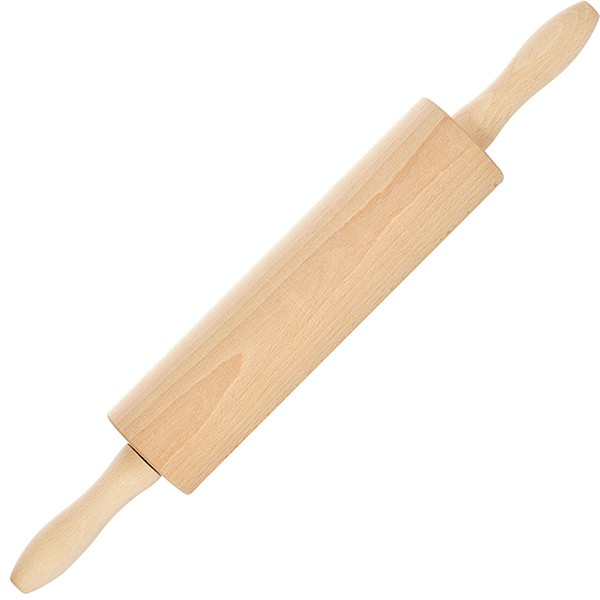 Скалка, бук, D=65,L=470/260мм, нат. бук