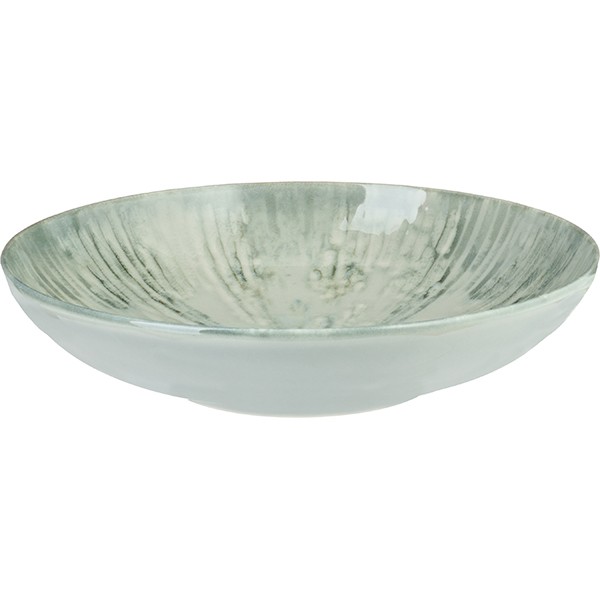 Тарелка глубокая «Фьюжн Блю&Грэй» для супа, фарфор, 22 см, серый