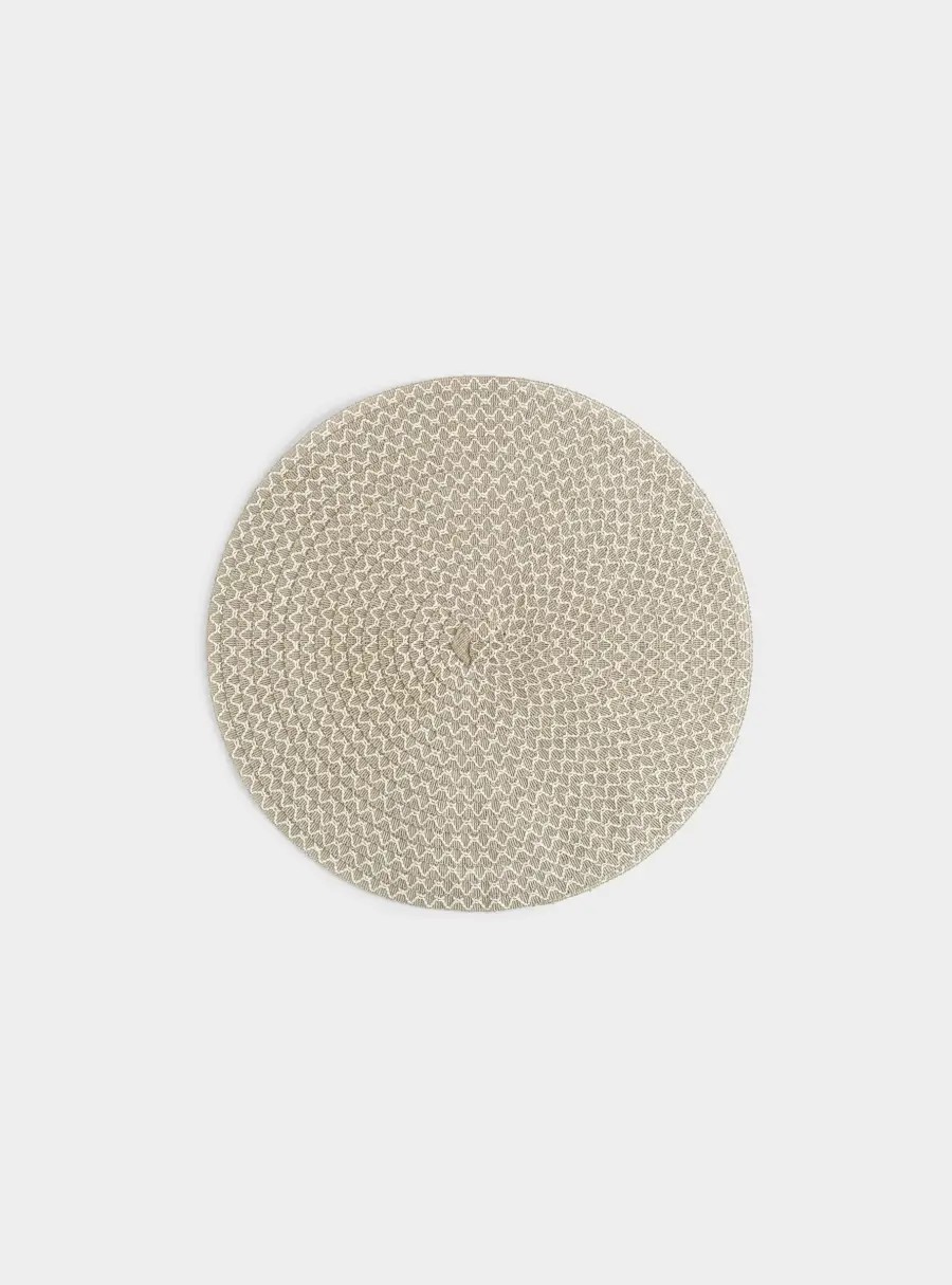 Салфетка под приборы, 38 см, целлюлоза, круглая, зеленая, Matera