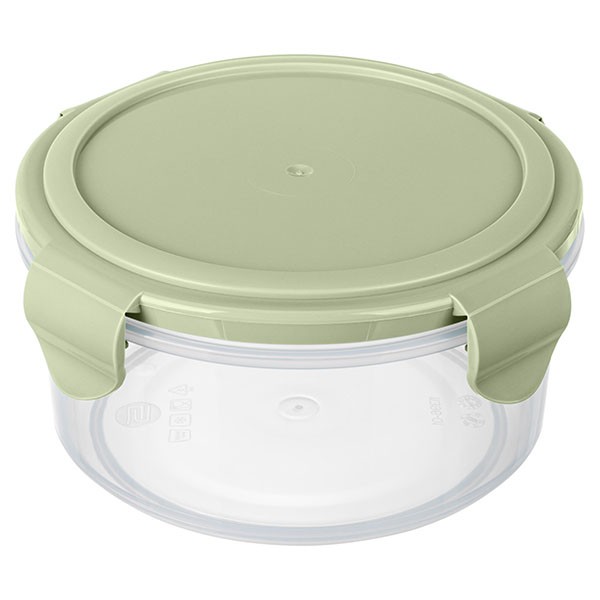 Контейнер для продуктов «Смарт Лок» с крышкой для СВЧ, полипропилен, 0,55 л, прозрачный, оливковый