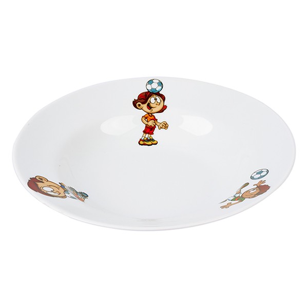 Тарелка глубокая «Юные футболисты» детская, фарфор, 230 мл
